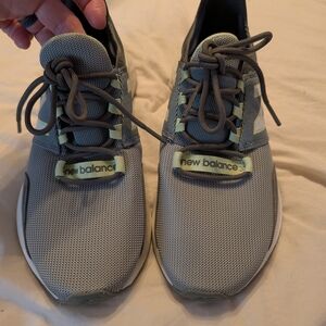 New Balance Gray and Light Green Sneakers